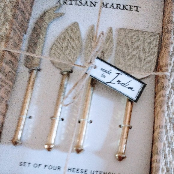 Artisan Cheese Utensils Knife Set Serving Fork - Picture 1 of 5